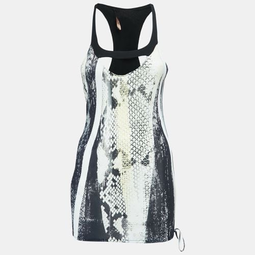 Black Snakeskin Print Jersey Tank Top M - Roberto Cavalli - Modalova