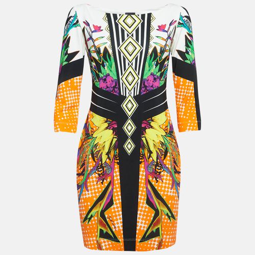 Printed Jersey Mini Dress L - Roberto Cavalli - Modalova