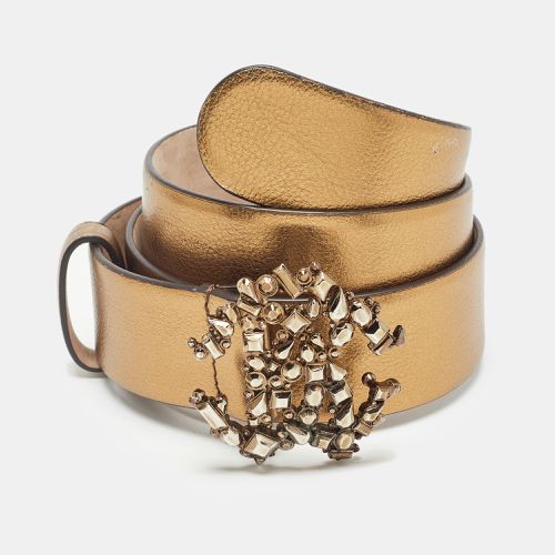 Leather Studded RC Belt 90CM - Roberto Cavalli - Modalova