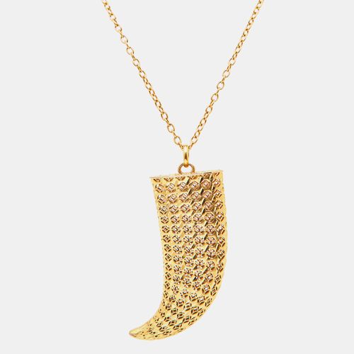 Tone Horn Pendant Long Necklace - Roberto Cavalli - Modalova