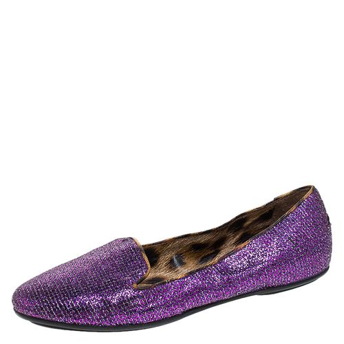 Glitter Fabric Slip On Loafers Size 36 - Roberto Cavalli - Modalova