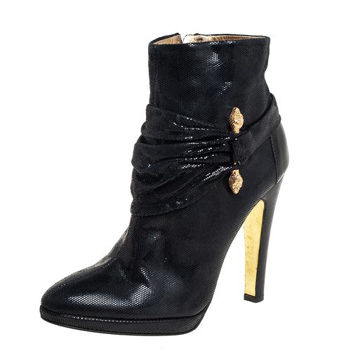 Nubuck Ankle Boots Size 40.5 - Roberto Cavalli - Modalova