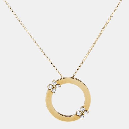 Love in Verona Diamond 18k Gold Pendant Necklace - Roberto Coin - Modalova