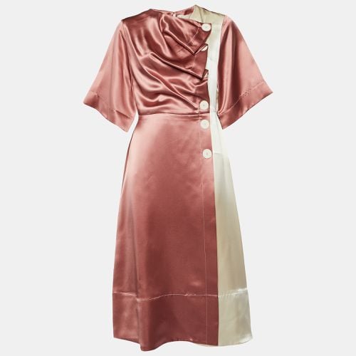 Roksanda Colorblock Silk Satin Wrap Dress L - Roksanda Ilincic - Modalova