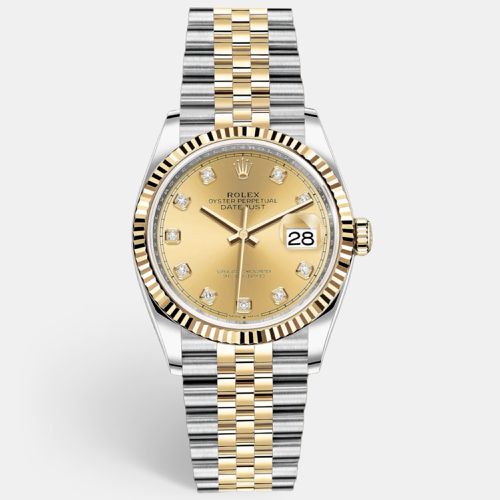 Champagne Dial Diamond Markers Datejust Jubilee 36 mm - Rolex - Modalova