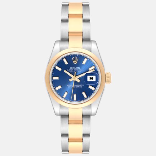 Datejust Ladies Steel Yellow Gold Dial Watch 179163 - Rolex - Modalova