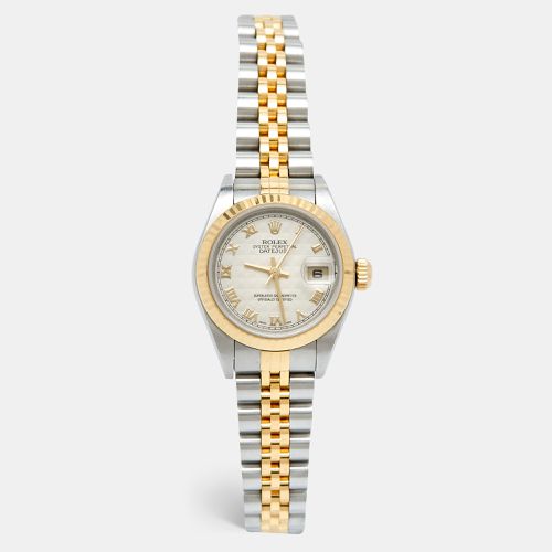 Ivory 18k Gold Stainless Steel 79173 Women's Wristwatch 26 mm - Rolex - Modalova