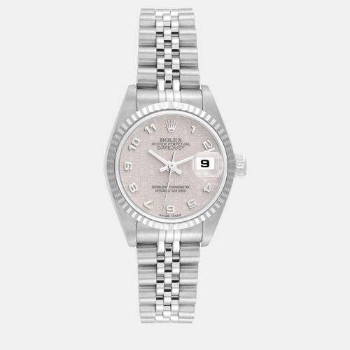 Datejust Steel White Gold Dial Ladies Watch 26.0 mm - Rolex - Modalova