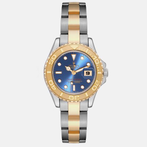 Yachtmaster Steel Yellow Gold Dial Ladies Watch 29 mm - Rolex - Modalova