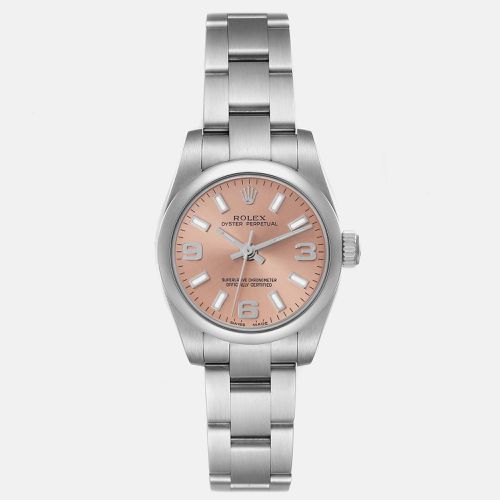 Oyster Perpetual Salmon Dial Steel Ladies Watch 26.0 mm - Rolex - Modalova