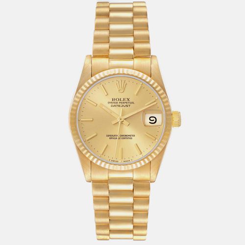 President Midsize Yellow Ladies Watch 31.0 mm - Rolex - Modalova