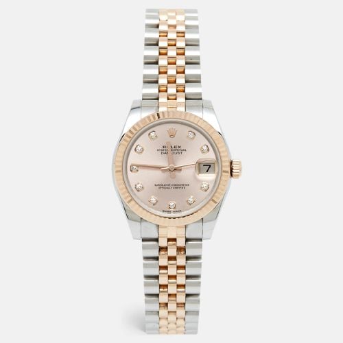 K Everose Gold Oystersteel Diamond Datejust 178271 Women's Wristwatch 31 mm - Rolex - Modalova