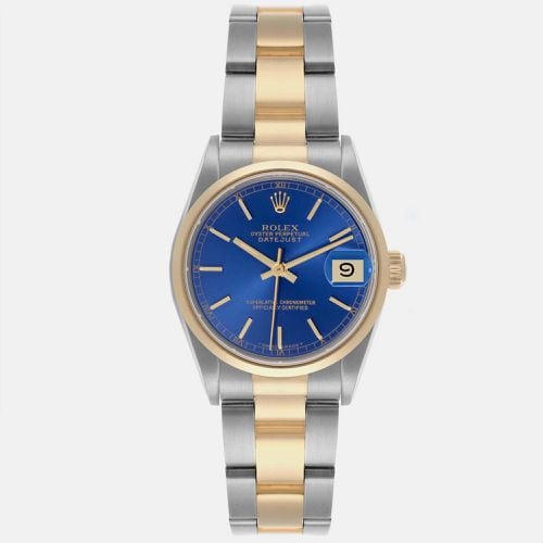 Datejust Midsize Steel Yellow Gold Dial Ladies Watch 31.0 mm - Rolex - Modalova