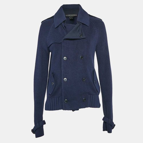 Rib Knit Double Breasted Jacket M - Ralph Lauren - Modalova