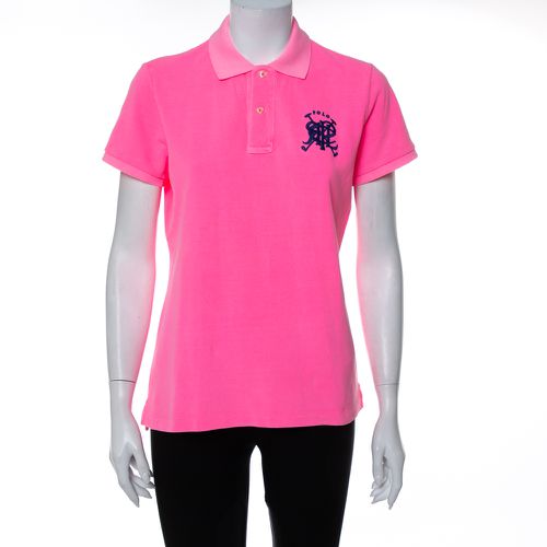 Neon Cotton Pique Skinny Polo T-Shirt L - Ralph Lauren - Modalova