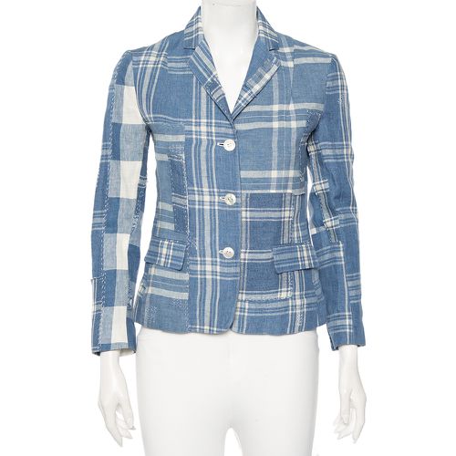 Checkered Line Patchwork Detail Blazer S - Ralph Lauren - Modalova