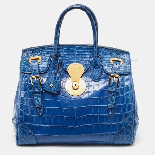 Shine Crocodile Ricky 33 Tote - Ralph Lauren - Modalova