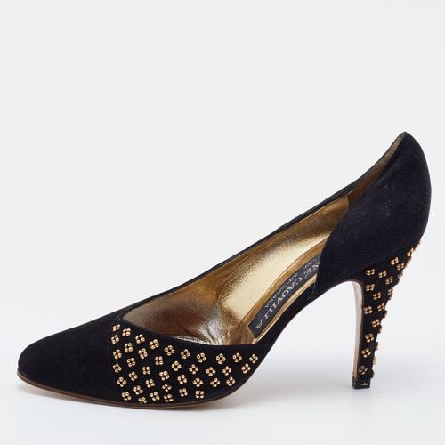 René Caovilla Suede Embellished D'Orsay Pumps Size 38 - René Caovilla - Modalova