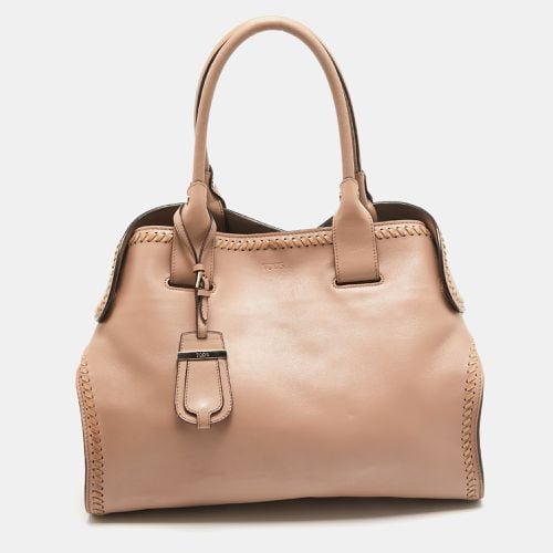 Tod's Rose Poudre Leather Cape Tote - Tod's - Modalova