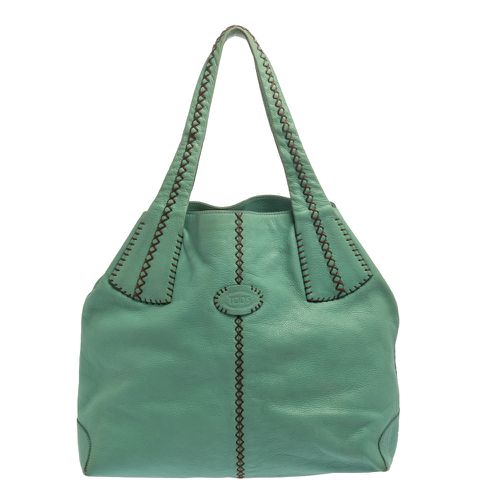 Tod's Mint Green Leather Hobo - Tod's - Modalova