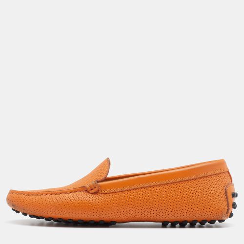 Perforated Leather Slip On Loafers Size 36.5 - Tod's - Modalova