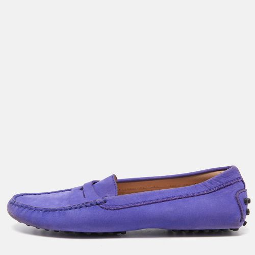 Suede Penny Slip On Loafers Size 36 - Tod's - Modalova