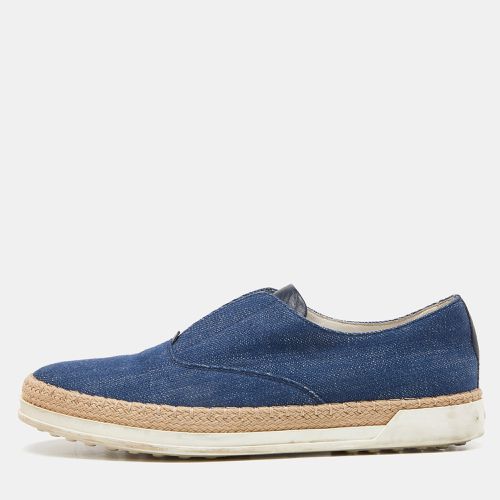 Denim Francesina Slip On Espadrille Sneakers Size 36.5 - Tod's - Modalova