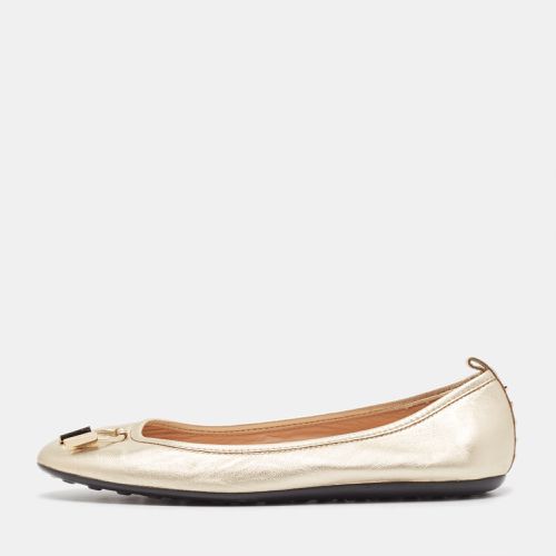 Metallic Leather Ballet Flats Size 37 - Tod's - Modalova