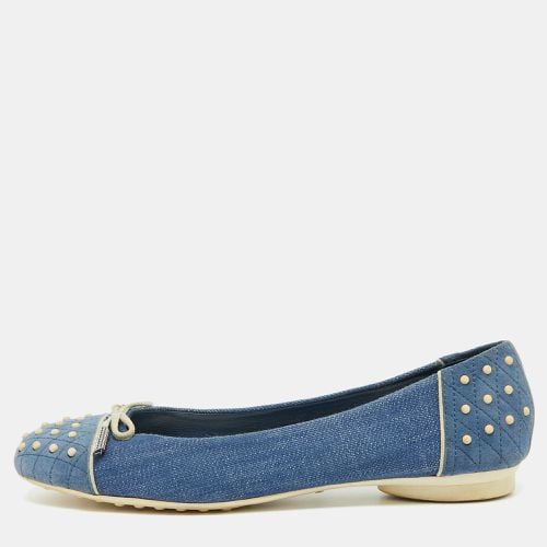 Denim and Suede Dew Ballet Flats Size 38 - Tod's - Modalova