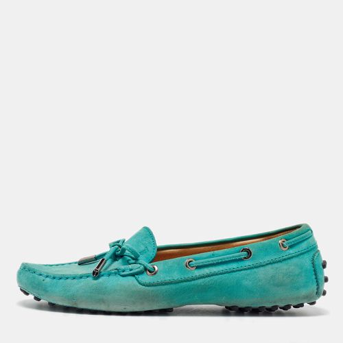 Turquoise Bow Slip on Loafers Size 37.5 - Tod's - Modalova