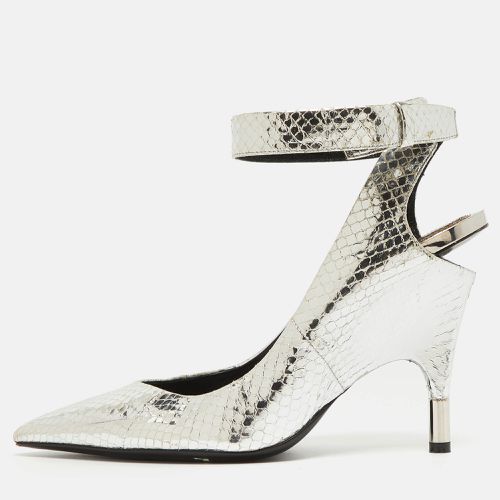 Python Embossed Leather Ankle Strap Pumps Size 38 - Tom Ford - Modalova