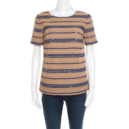 Wooden Bead and Sequin Embellished Theresa Top S - Tory Burch - Modalova