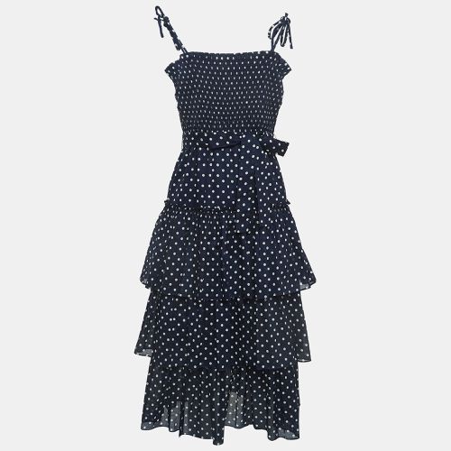 Polka-Dot Print Cotton Tiered Dress XS - Tory Burch - Modalova