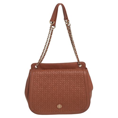 Leather Flap Shoulder Bag - Tory Burch - Modalova