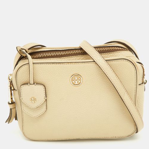 Leather Double Zip Camera Bag - Tory Burch - Modalova