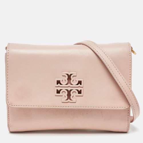 Leather Britten Flap Crossbody Bag - Tory Burch - Modalova