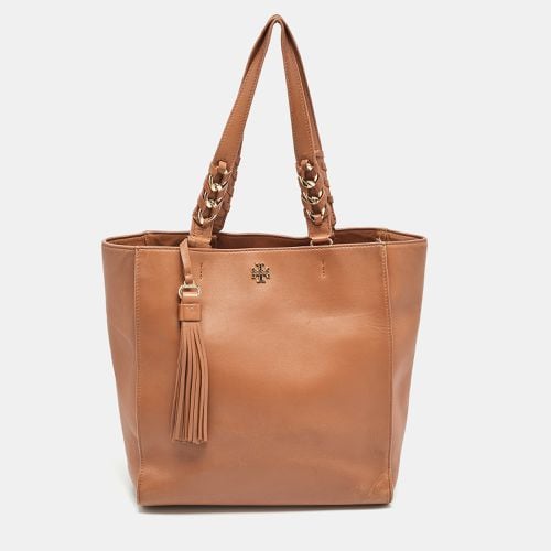 Leather Brooke Tote - Tory Burch - Modalova