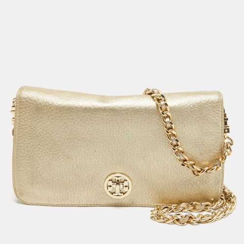 Leather Adalyn Chain Clutch - Tory Burch - Modalova