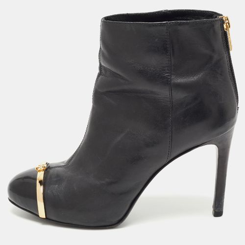 Leather and Patent Ankle Booties Size 37 - Tory Burch - Modalova