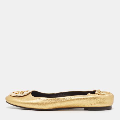 Leather Reva Scrunch Ballet Flats Size 38.5 - Tory Burch - Modalova