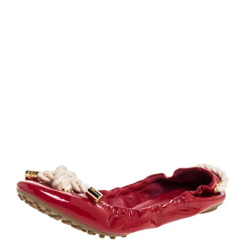 Patent Leather Scrunch Ballet Flats Size 38.5 - Tory Burch - Modalova