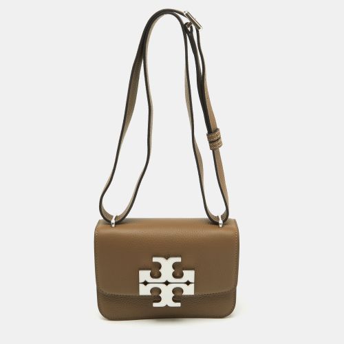 Taupe Leather Small Eleanor Convertible Shoulder Bag - Tory Burch - Modalova