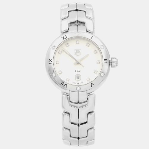 Silver Diamond Stainless Steel Link WAT1413.BA0954 Quartz Women's Wristwatch 29 mm - Tag Heuer - Modalova