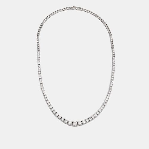 Classy Diamonds 9.93 cts 18k Gold Graduating Necklace - The Diamond Edit - Modalova