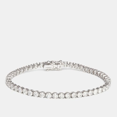 K Gold Diamonds 7.33 cts Elegant Tennis Bracelet - The Diamond Edit - Modalova