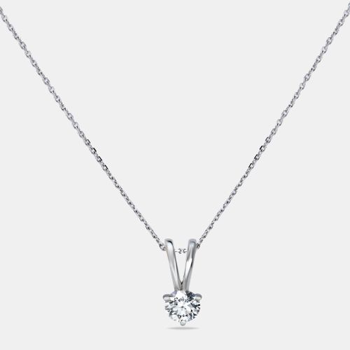 Lab Grown Diamond 0.30 ct Gold Pendant Necklace - The Diamond Edit - Modalova