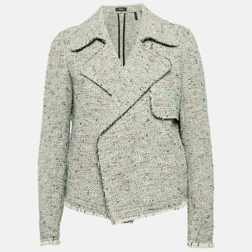 Tweed Open Front Jacket M - Theory - Modalova