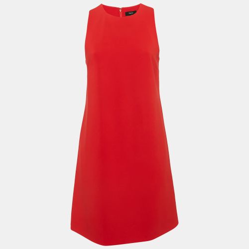 Crepe Sleeveless Admiral Mini Shift Dress M - Theory - Modalova