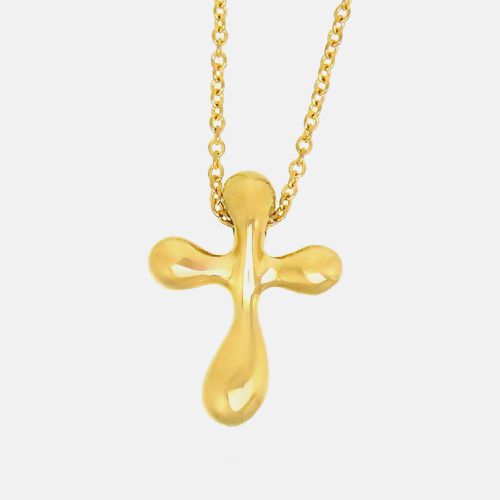 Tiffany & Co 18K Yg Small Cross Necklace Metal - Tiffany & Co. - Modalova