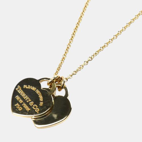 K Gold Double Heart Necklace - Tiffany & Co. - Modalova